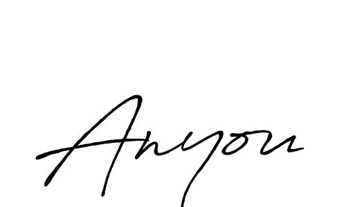 Make a beautiful signature design for name Anyou. With this signature (Antro_Vectra_Bolder) style, you can create a handwritten signature for free. Anyou signature style 7 images and pictures png