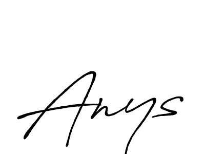 How to make Anys signature? Antro_Vectra_Bolder is a professional autograph style. Create handwritten signature for Anys name. Anys signature style 7 images and pictures png