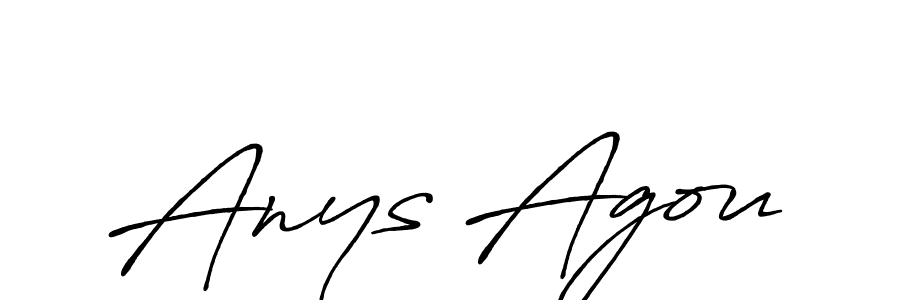 Use a signature maker to create a handwritten signature online. With this signature software, you can design (Antro_Vectra_Bolder) your own signature for name Anys Agou. Anys Agou signature style 7 images and pictures png