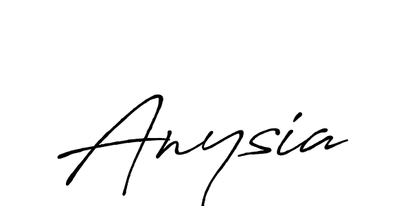How to make Anysia signature? Antro_Vectra_Bolder is a professional autograph style. Create handwritten signature for Anysia name. Anysia signature style 7 images and pictures png