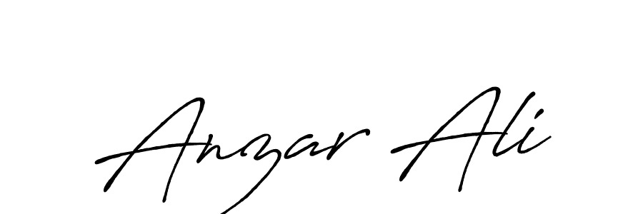 Make a beautiful signature design for name Anzar Ali. Use this online signature maker to create a handwritten signature for free. Anzar Ali signature style 7 images and pictures png