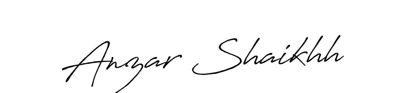 You can use this online signature creator to create a handwritten signature for the name Anzar Shaikhh. This is the best online autograph maker. Anzar Shaikhh signature style 7 images and pictures png