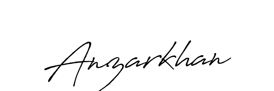 Also we have Anzarkhan name is the best signature style. Create professional handwritten signature collection using Antro_Vectra_Bolder autograph style. Anzarkhan signature style 7 images and pictures png
