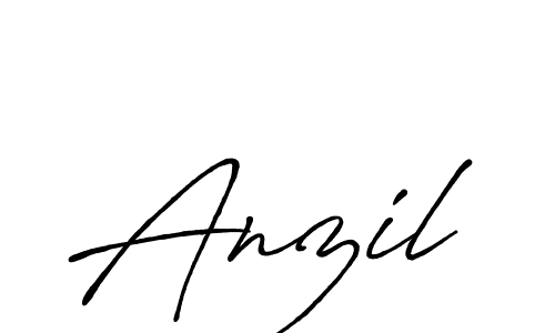 The best way (Antro_Vectra_Bolder) to make a short signature is to pick only two or three words in your name. The name Anzil include a total of six letters. For converting this name. Anzil signature style 7 images and pictures png