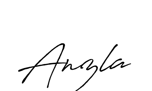 Use a signature maker to create a handwritten signature online. With this signature software, you can design (Antro_Vectra_Bolder) your own signature for name Anzla. Anzla signature style 7 images and pictures png