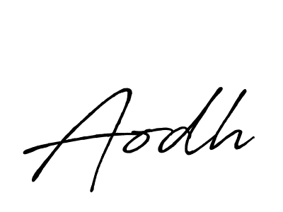 How to make Aodh name signature. Use Antro_Vectra_Bolder style for creating short signs online. This is the latest handwritten sign. Aodh signature style 7 images and pictures png