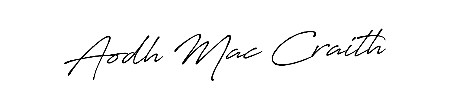 Also we have Aodh Mac Craith name is the best signature style. Create professional handwritten signature collection using Antro_Vectra_Bolder autograph style. Aodh Mac Craith signature style 7 images and pictures png