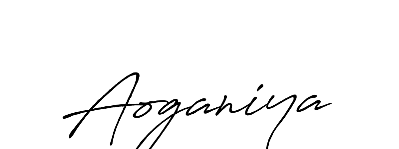 Also You can easily find your signature by using the search form. We will create Aoganiya name handwritten signature images for you free of cost using Antro_Vectra_Bolder sign style. Aoganiya signature style 7 images and pictures png