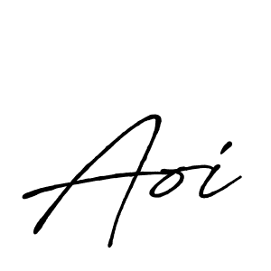 Similarly Antro_Vectra_Bolder is the best handwritten signature design. Signature creator online .You can use it as an online autograph creator for name Aoi. Aoi signature style 7 images and pictures png
