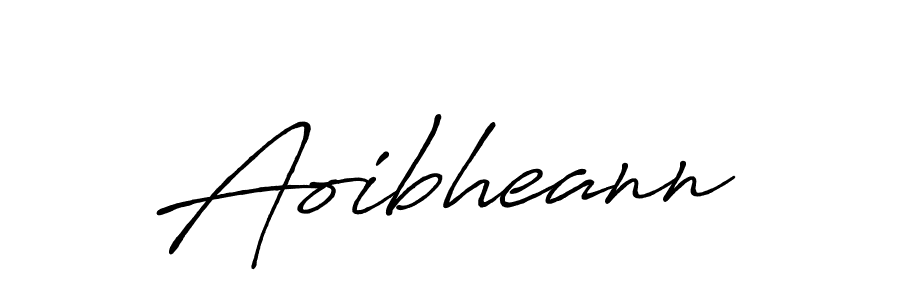 Aoibheann stylish signature style. Best Handwritten Sign (Antro_Vectra_Bolder) for my name. Handwritten Signature Collection Ideas for my name Aoibheann. Aoibheann signature style 7 images and pictures png