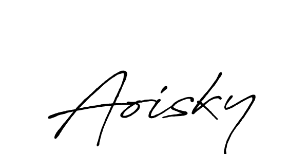 Once you've used our free online signature maker to create your best signature Antro_Vectra_Bolder style, it's time to enjoy all of the benefits that Aoisky name signing documents. Aoisky signature style 7 images and pictures png