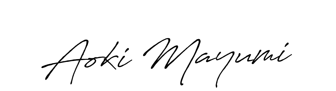 Antro_Vectra_Bolder is a professional signature style that is perfect for those who want to add a touch of class to their signature. It is also a great choice for those who want to make their signature more unique. Get Aoki Mayumi name to fancy signature for free. Aoki Mayumi signature style 7 images and pictures png