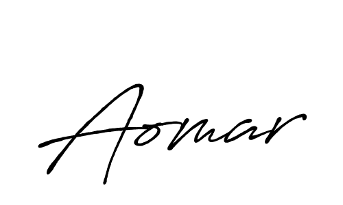 How to make Aomar name signature. Use Antro_Vectra_Bolder style for creating short signs online. This is the latest handwritten sign. Aomar signature style 7 images and pictures png