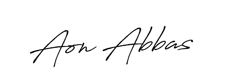 Also You can easily find your signature by using the search form. We will create Aon Abbas name handwritten signature images for you free of cost using Antro_Vectra_Bolder sign style. Aon Abbas signature style 7 images and pictures png
