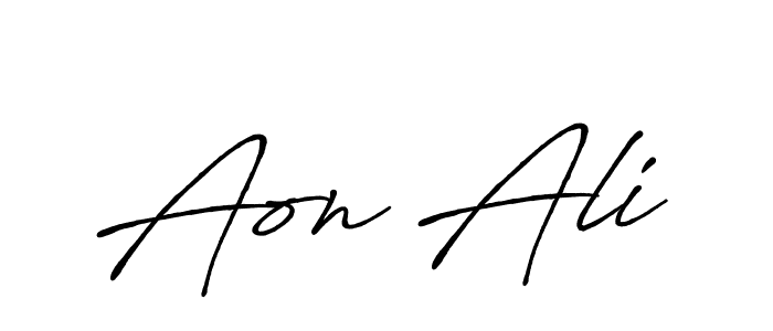 Make a beautiful signature design for name Aon Ali. Use this online signature maker to create a handwritten signature for free. Aon Ali signature style 7 images and pictures png