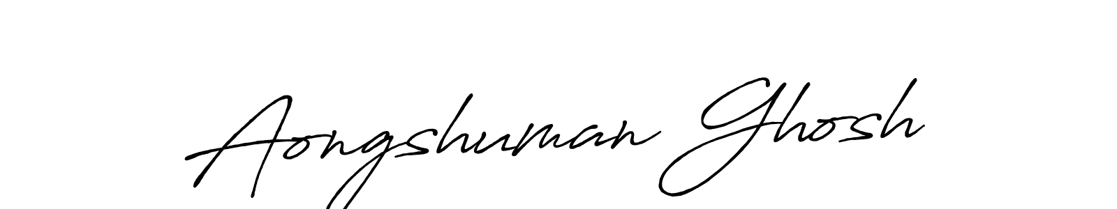 The best way (Antro_Vectra_Bolder) to make a short signature is to pick only two or three words in your name. The name Aongshuman Ghosh include a total of six letters. For converting this name. Aongshuman Ghosh signature style 7 images and pictures png