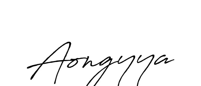if you are searching for the best signature style for your name Aongyya. so please give up your signature search. here we have designed multiple signature styles  using Antro_Vectra_Bolder. Aongyya signature style 7 images and pictures png