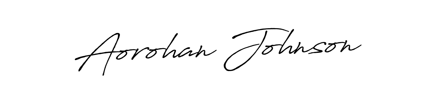 Make a beautiful signature design for name Aorohan Johnson. Use this online signature maker to create a handwritten signature for free. Aorohan Johnson signature style 7 images and pictures png