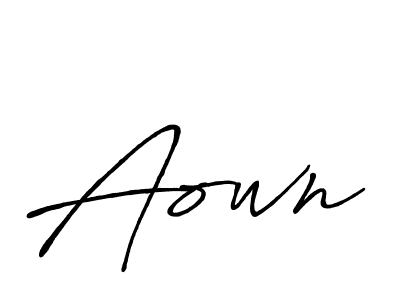 Make a beautiful signature design for name Aown. With this signature (Antro_Vectra_Bolder) style, you can create a handwritten signature for free. Aown signature style 7 images and pictures png