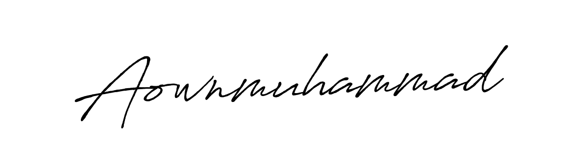 Antro_Vectra_Bolder is a professional signature style that is perfect for those who want to add a touch of class to their signature. It is also a great choice for those who want to make their signature more unique. Get Aownmuhammad name to fancy signature for free. Aownmuhammad signature style 7 images and pictures png