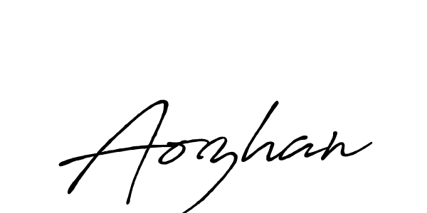 Similarly Antro_Vectra_Bolder is the best handwritten signature design. Signature creator online .You can use it as an online autograph creator for name Aozhan. Aozhan signature style 7 images and pictures png