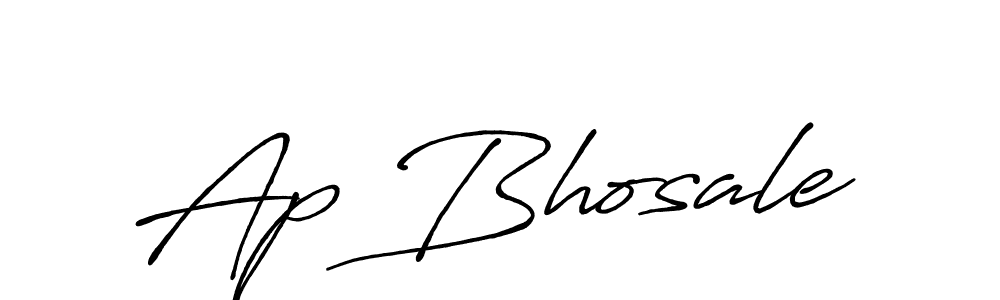 Ap Bhosale stylish signature style. Best Handwritten Sign (Antro_Vectra_Bolder) for my name. Handwritten Signature Collection Ideas for my name Ap Bhosale. Ap Bhosale signature style 7 images and pictures png