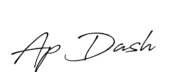 Also we have Ap Dash name is the best signature style. Create professional handwritten signature collection using Antro_Vectra_Bolder autograph style. Ap Dash signature style 7 images and pictures png