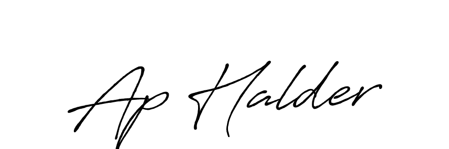 You should practise on your own different ways (Antro_Vectra_Bolder) to write your name (Ap Halder) in signature. don't let someone else do it for you. Ap Halder signature style 7 images and pictures png