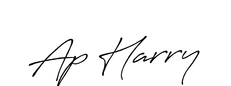 It looks lik you need a new signature style for name Ap Harry. Design unique handwritten (Antro_Vectra_Bolder) signature with our free signature maker in just a few clicks. Ap Harry signature style 7 images and pictures png