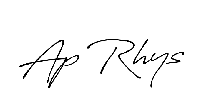 Ap Rhys stylish signature style. Best Handwritten Sign (Antro_Vectra_Bolder) for my name. Handwritten Signature Collection Ideas for my name Ap Rhys. Ap Rhys signature style 7 images and pictures png