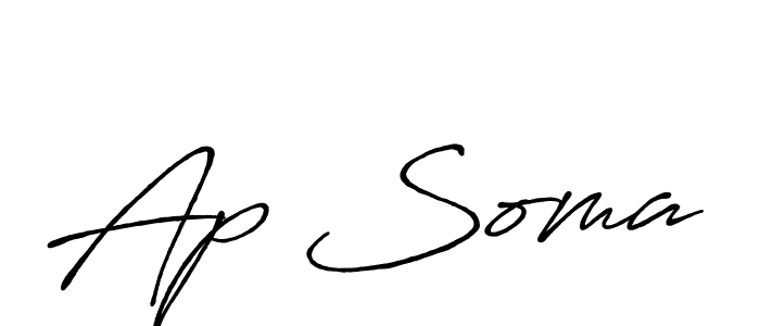 Similarly Antro_Vectra_Bolder is the best handwritten signature design. Signature creator online .You can use it as an online autograph creator for name Ap Soma. Ap Soma signature style 7 images and pictures png