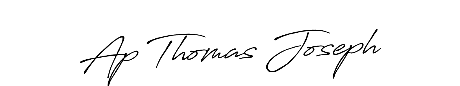 The best way (Antro_Vectra_Bolder) to make a short signature is to pick only two or three words in your name. The name Ap Thomas Joseph include a total of six letters. For converting this name. Ap Thomas Joseph signature style 7 images and pictures png