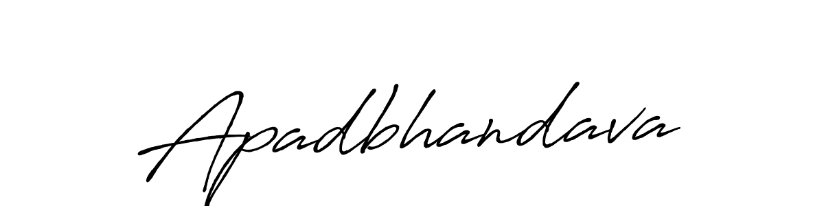 The best way (Antro_Vectra_Bolder) to make a short signature is to pick only two or three words in your name. The name Apadbhandava include a total of six letters. For converting this name. Apadbhandava signature style 7 images and pictures png