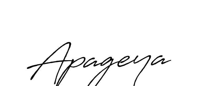 Design your own signature with our free online signature maker. With this signature software, you can create a handwritten (Antro_Vectra_Bolder) signature for name Apageya. Apageya signature style 7 images and pictures png
