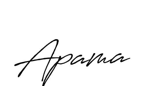 Make a beautiful signature design for name Apama. With this signature (Antro_Vectra_Bolder) style, you can create a handwritten signature for free. Apama signature style 7 images and pictures png