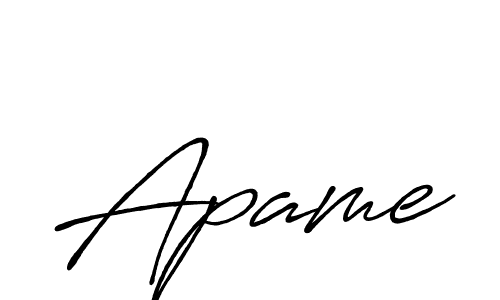 Best and Professional Signature Style for Apame. Antro_Vectra_Bolder Best Signature Style Collection. Apame signature style 7 images and pictures png