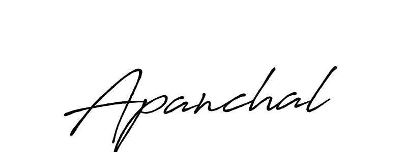 How to make Apanchal signature? Antro_Vectra_Bolder is a professional autograph style. Create handwritten signature for Apanchal name. Apanchal signature style 7 images and pictures png