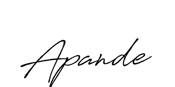 Once you've used our free online signature maker to create your best signature Antro_Vectra_Bolder style, it's time to enjoy all of the benefits that Apande name signing documents. Apande signature style 7 images and pictures png