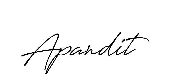 Also You can easily find your signature by using the search form. We will create Apandit name handwritten signature images for you free of cost using Antro_Vectra_Bolder sign style. Apandit signature style 7 images and pictures png
