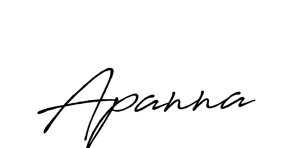 Apanna stylish signature style. Best Handwritten Sign (Antro_Vectra_Bolder) for my name. Handwritten Signature Collection Ideas for my name Apanna. Apanna signature style 7 images and pictures png