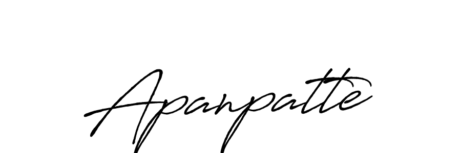 Also we have Apanpatte name is the best signature style. Create professional handwritten signature collection using Antro_Vectra_Bolder autograph style. Apanpatte signature style 7 images and pictures png