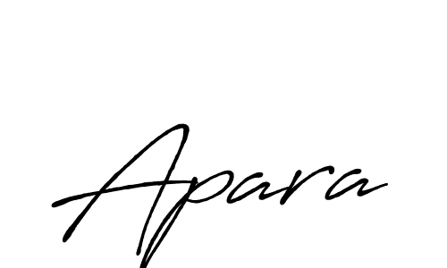 Use a signature maker to create a handwritten signature online. With this signature software, you can design (Antro_Vectra_Bolder) your own signature for name Apara. Apara signature style 7 images and pictures png