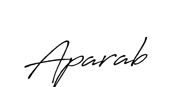 Aparab stylish signature style. Best Handwritten Sign (Antro_Vectra_Bolder) for my name. Handwritten Signature Collection Ideas for my name Aparab. Aparab signature style 7 images and pictures png