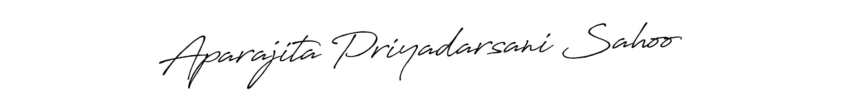 Create a beautiful signature design for name Aparajita Priyadarsani Sahoo. With this signature (Antro_Vectra_Bolder) fonts, you can make a handwritten signature for free. Aparajita Priyadarsani Sahoo signature style 7 images and pictures png