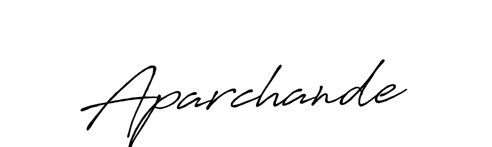 Here are the top 10 professional signature styles for the name Aparchande. These are the best autograph styles you can use for your name. Aparchande signature style 7 images and pictures png