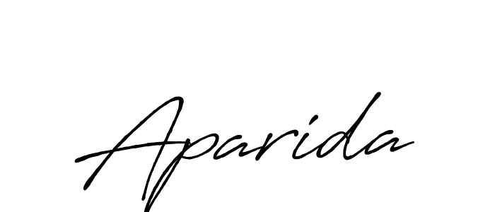 How to make Aparida name signature. Use Antro_Vectra_Bolder style for creating short signs online. This is the latest handwritten sign. Aparida signature style 7 images and pictures png