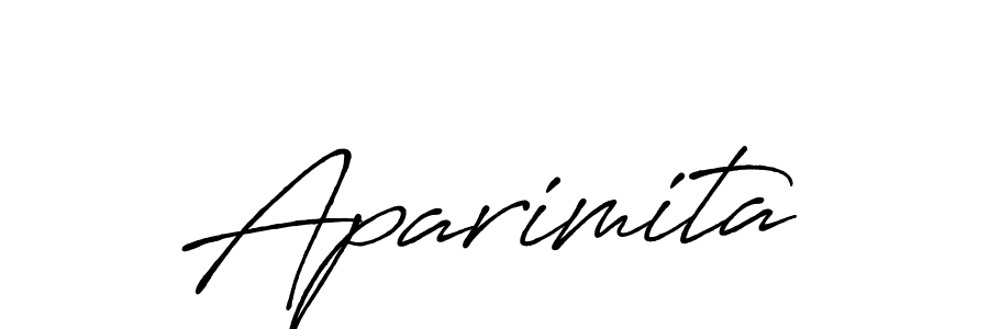 Make a beautiful signature design for name Aparimita. With this signature (Antro_Vectra_Bolder) style, you can create a handwritten signature for free. Aparimita signature style 7 images and pictures png