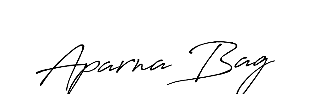 Create a beautiful signature design for name Aparna Bag. With this signature (Antro_Vectra_Bolder) fonts, you can make a handwritten signature for free. Aparna Bag signature style 7 images and pictures png