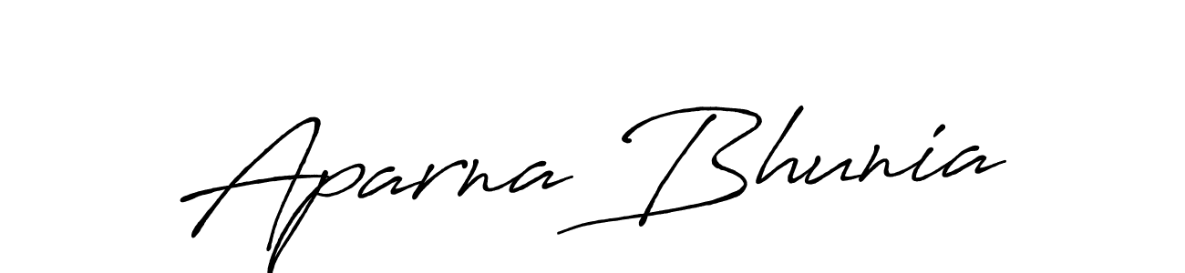 It looks lik you need a new signature style for name Aparna Bhunia. Design unique handwritten (Antro_Vectra_Bolder) signature with our free signature maker in just a few clicks. Aparna Bhunia signature style 7 images and pictures png
