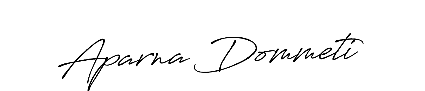 How to make Aparna Dommeti signature? Antro_Vectra_Bolder is a professional autograph style. Create handwritten signature for Aparna Dommeti name. Aparna Dommeti signature style 7 images and pictures png